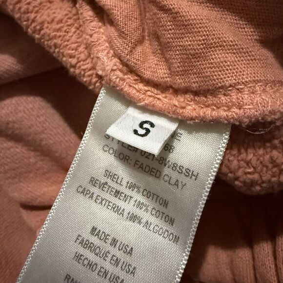 Redone/Hanes Orange sweatpants shorts size small - Picture 4 of 4